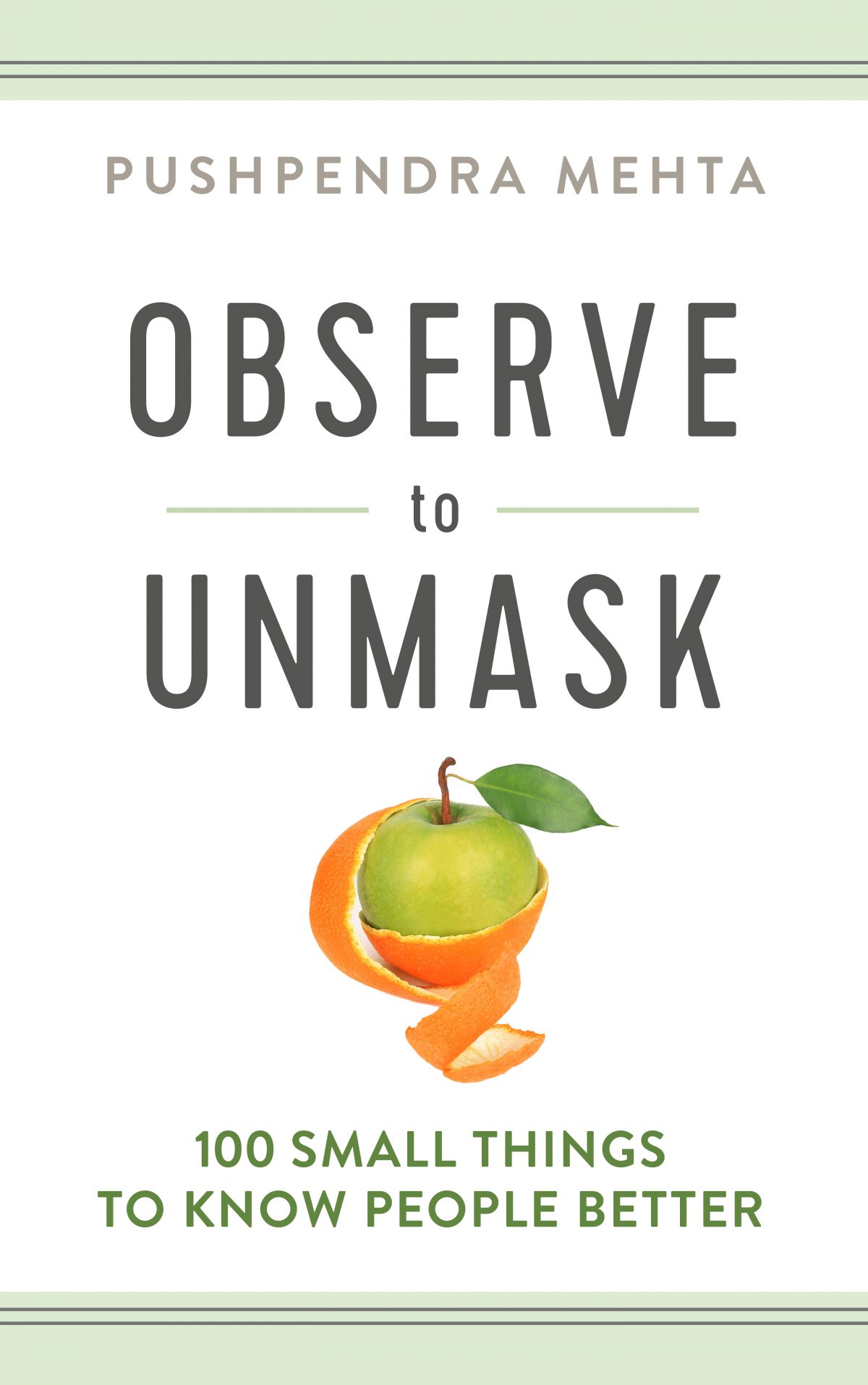 Cover of "Observe to Unmask" by Pushpendra Mehta.