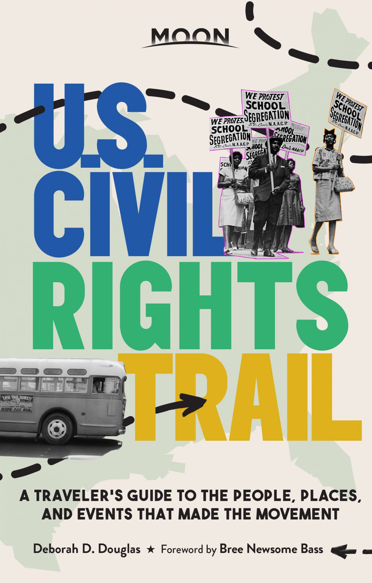 Cover of "Moon U.S. Civil Rights Trail" by Deborah D. Douglas.