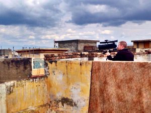Brent Huffman filming in Pakistan.