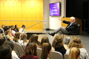 Dick Stolley talking to Cherubs