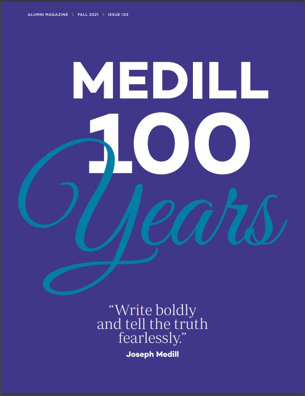 Cover Image Medill 100 Logo For Issue 103