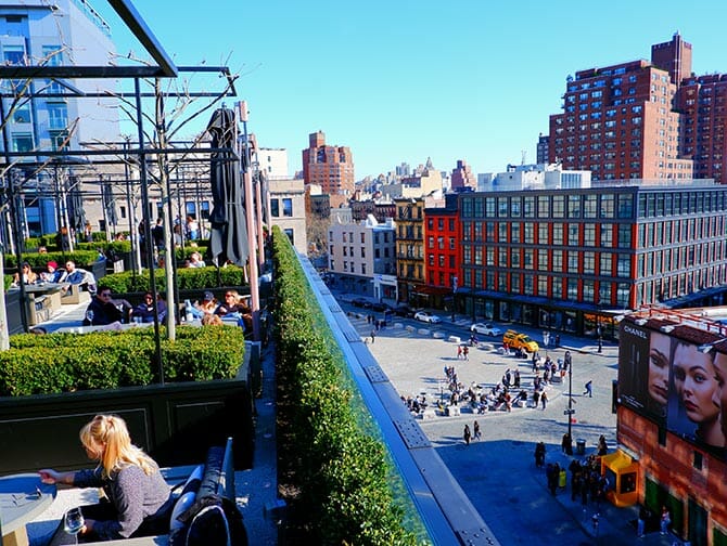 View of high line in new york.
