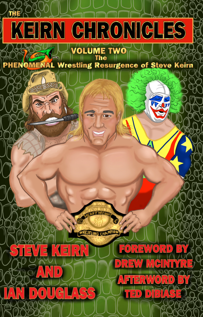 cover with wrestler illustration