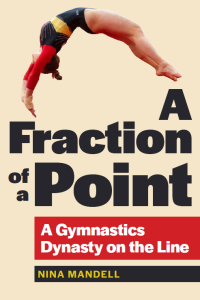 Gymnast in backbend, "A Fraction of a Point" book cover.