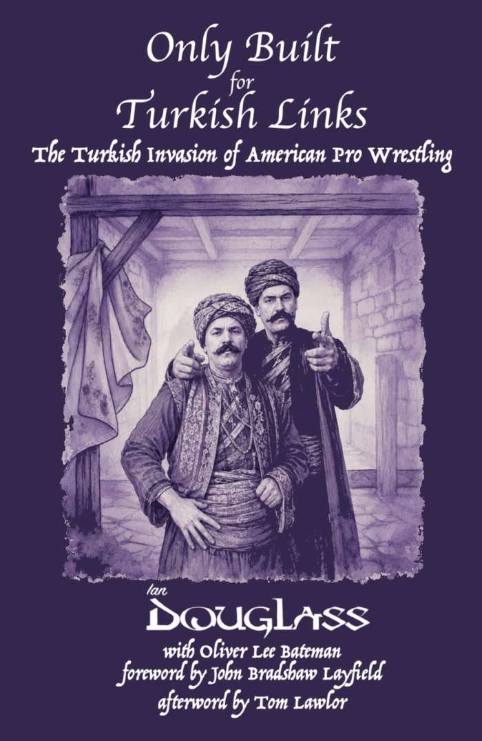 Book cover: Turkish wrestlers in traditional attire