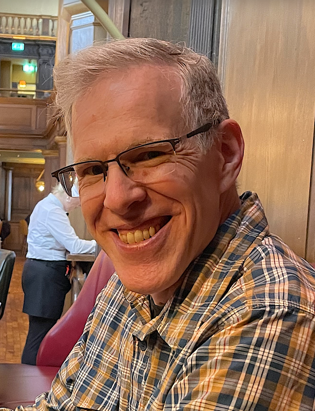 Sean Jamieson (BSJ87) smiling in plaid shirt