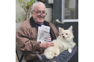 Andy Lippman with his dog